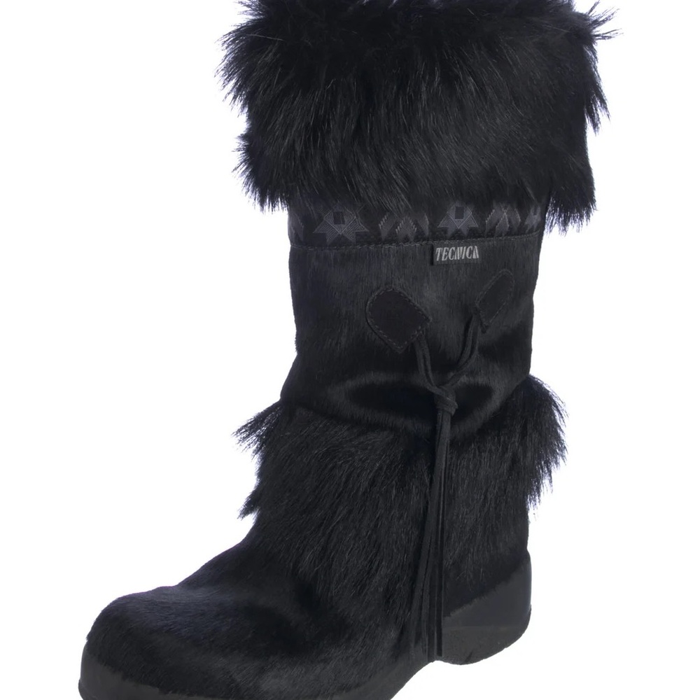 Tecnica Women's Black Winter Boots with Fur